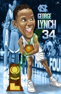 George Lynch UNC Tar Heel Cartoon Caricature